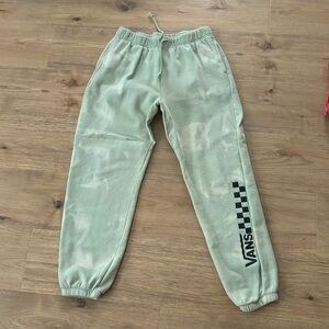 VANS - green logo tiedye sweatpants